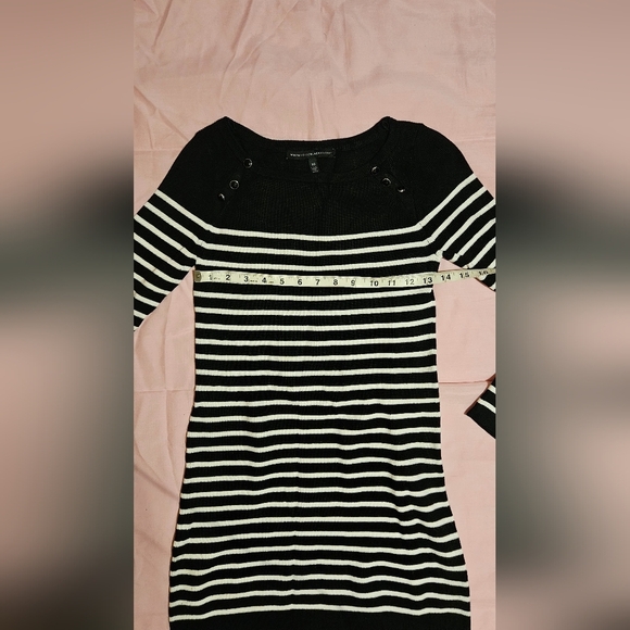 💜🩷White House Black Market Striped Sweater Tunic Top Size XS💜 - Picture 5 of 7